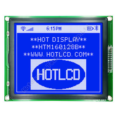 صفحه نمایش LCD گرافیکی آبی 160x128 با نور پس زمینه سفید T6963C