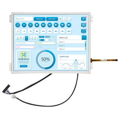 صفحه نمایش لمسی مقاومتی 10.4 اینچی IPS 1024x768 با دمای گسترده TFT برای دستگاه های پزشکی