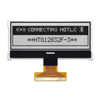 128X32 گرافیک COG LCD ST7565R | FSTN + صفحه نمایش با نور پس زمینه خاکستری/HTG12832F-3