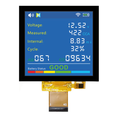 صفحه نمایش مربعی 350cd/M2 IPS TFT LCD 4 اینچی 320x320 نقطه با CTP TFT-H040A12DHIIL3C40