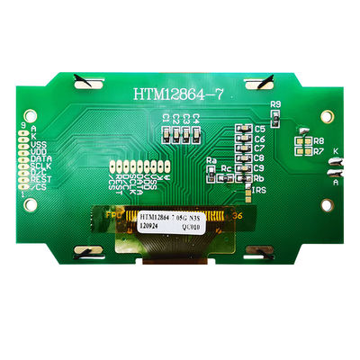 ماژول LCD گرافیکی 128X64 SPI ST7565R با نور پس زمینه سفید سمت HTM12864-7
