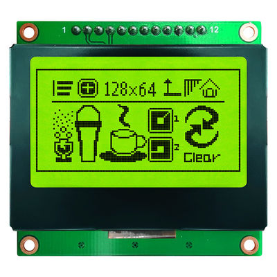 ماژول نمایشگر گرافیکی FSTN 128x64 استاندارد COB LCD