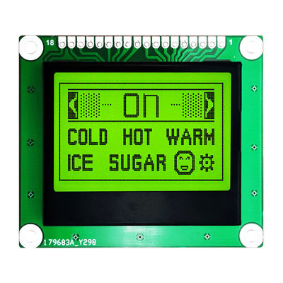 ماژول LCD گرافیکی FSTN COB 128X64 Dots با نور پس زمینه سفید سمت