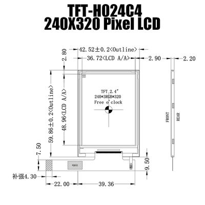 صفحه نمایش 2.4 اینچی SPI TFT LCD صفحه نمایش IPS پنل صفحه نمایش 240x320 ال سی دی تولید کنندگان