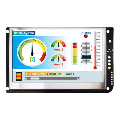 صفحه نمایش لمسی مقاومتی UART 4.3 اینچی TFT LCD 480x272 با برد کنترل LCD