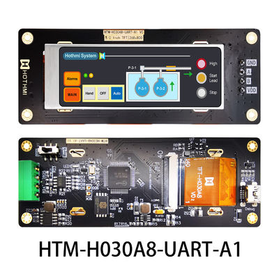 صفحه نمایش 3.0 اینچی UART TFT LCD 268x800 پنل ماژول TFT با برد کنترل LCD