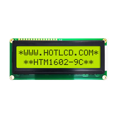 ماژول نمایشگر LCD کاراکتری 16x2 STN + سریال خاکستری با نور پس زمینه سبز زرد